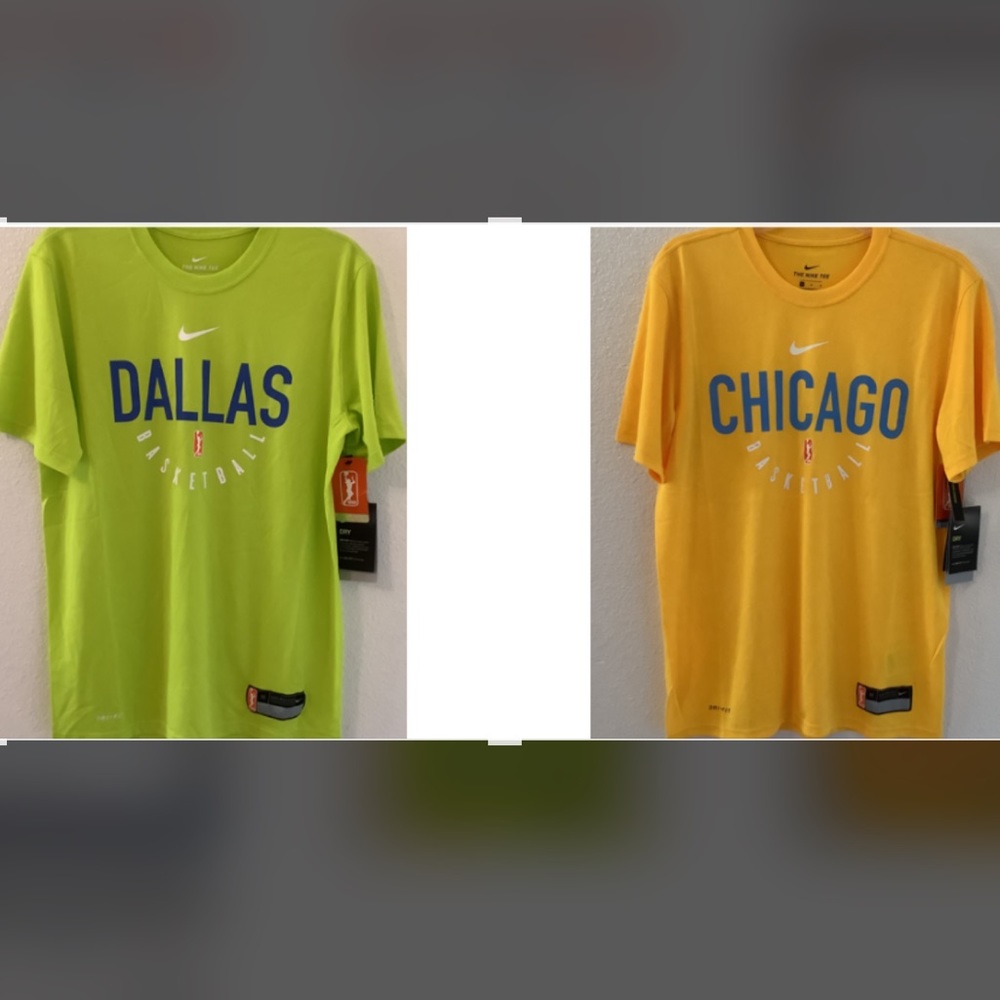 WNBA Nike dri-Fit men’s Sz M Tshirt short sleeve Dallas or Chicago basketball